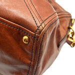Load image into Gallery viewer, Prada Palissandro Vitello Shine Leather East/West Satchel Bag (Pre-owned)
