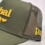 Load image into Gallery viewer, New Era 9Forty x SF "Mahal Kita" Trucker Hat Green
