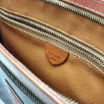 Load image into Gallery viewer, Celine Vintage Pouch Brown Monogram Canvas and Natural Leather (Pre-owned)
