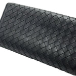 Load image into Gallery viewer, Bottega Veneta Black Intrecciato Woven Nappa Leather Continental Wallet (Pre-owned)
