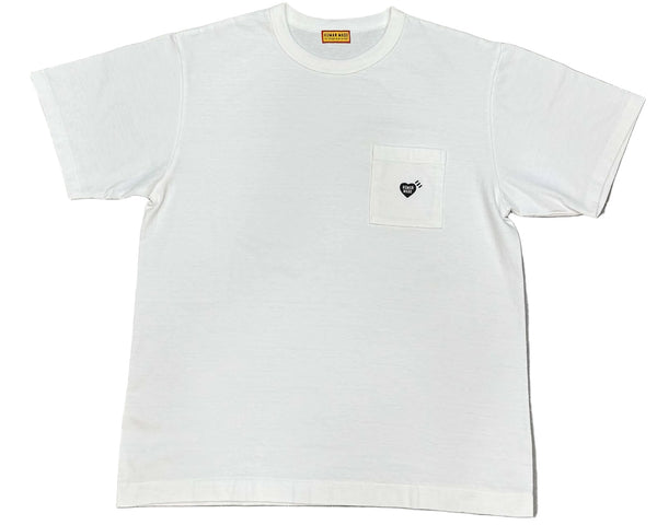 Human Made Pocket T-shirt White/Black Heart
