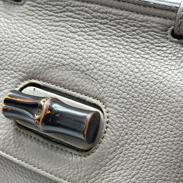 Gucci Small Leather Bamboo Daily satchel (Pre-owned) 2J7Y9QX