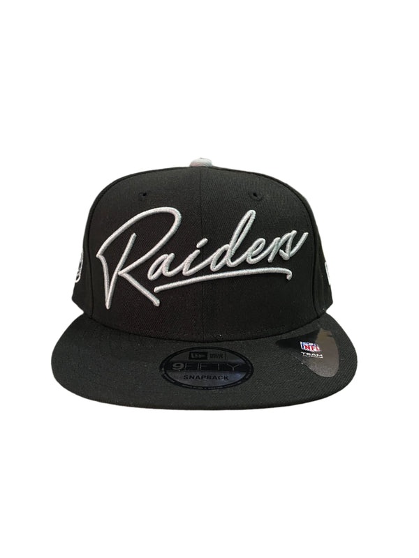 New Era 9FIFTY Raiders Scripted Turn Black