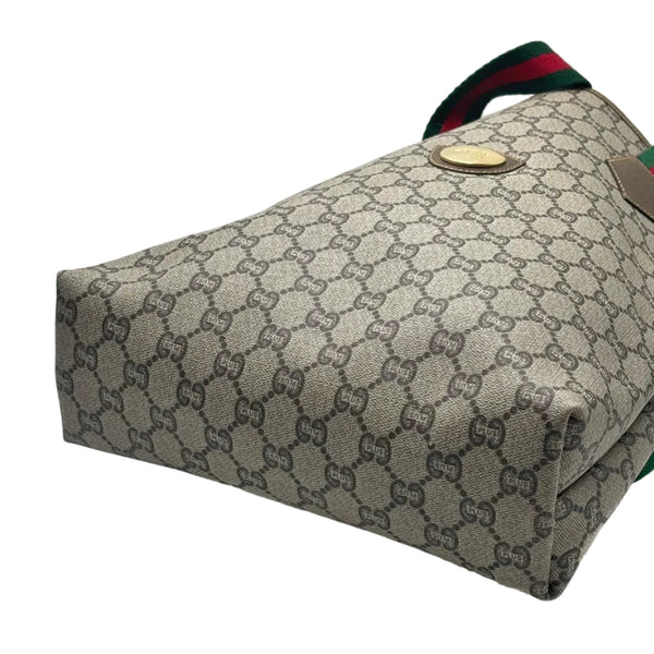 Gucci 20th Century GG Supreme Plus Sherry Line Web tote bag (Pre-Owned)