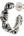Chrome Hearts Small Cross Hoop Earring Silver