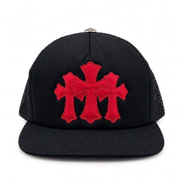 Chrome Hearts Cemetery Trucker Hat Black/Red