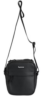 Load image into Gallery viewer, Supreme Leather Shoulder Bag Black
