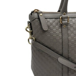 Load image into Gallery viewer, Gucci Grey Micro Guccissima Leather Convertible Satchel Bag (Like new) 68HK49C
