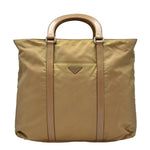 Load image into Gallery viewer, Prada Vela Nylon Shoulder Handbag Beige (Pre-owned)
