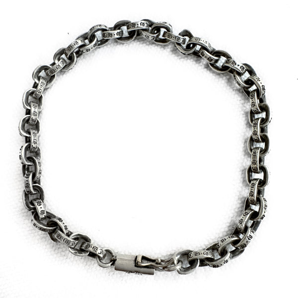 Chrome Hearts  Silver Paperchain Bracelet 8”