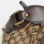 Load image into Gallery viewer, Gucci Beige/Brown GG Canvas Medium Sukey Hobo (Pre-owned) 9X9Y2WG
