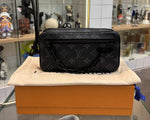 Load image into Gallery viewer, Louis Vuitton 2019 Monogram Eclipse Pochette Volga Clutch Bag Black “Like New”
