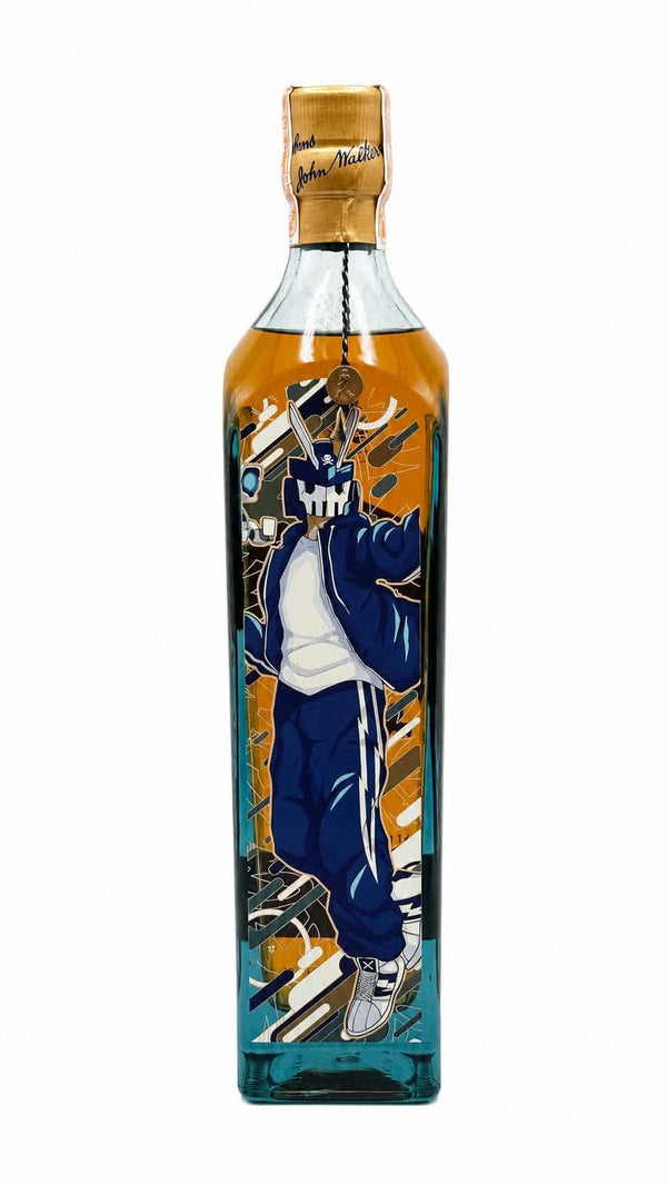 Johnnie Walker Blue Label x Quiccs 750ml BLUE (Limited Edition 500pcs) (Signed)