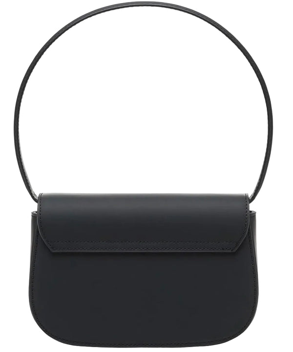 Diesel 1DR Rubberrized Leather Shoulder Bag Black
