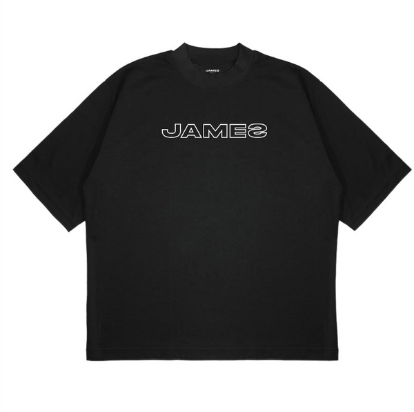 JAMES Monochrome Tee Black