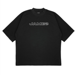 Load image into Gallery viewer, JAMES Monochrome Tee Black
