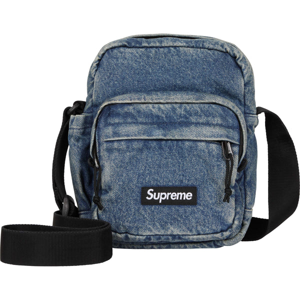 Supreme Denim Shoulder Bag Washed Indigo