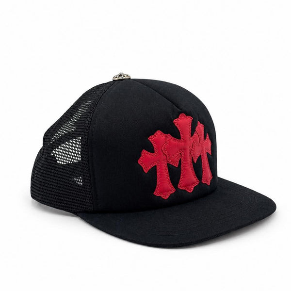 Chrome Hearts Cemetery Trucker Hat Black/Red