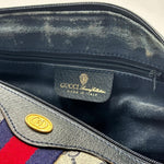 Load image into Gallery viewer, Gucci Monogram Vintage Web Boston Navy (Pre-owned) JDTWJ44

