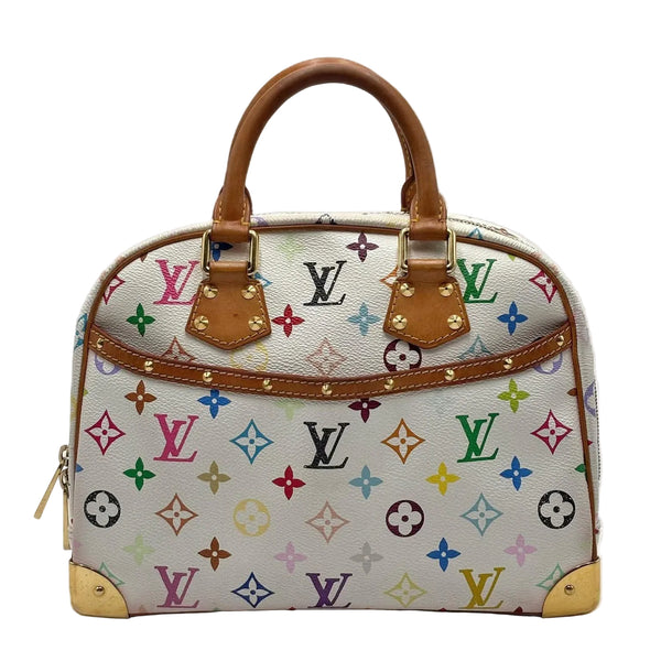 Louis Vuitton White Monogram Multicolor Trouville Bag (Pre-owned) 2GKB7TO