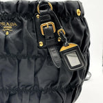 Load image into Gallery viewer, Prada Black Gaufre Tessuto Nylon Shopping Tote Bag (Pre-owned) 87X8449
