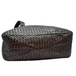 Load image into Gallery viewer, Bottega Veneta Brown Intrecciato Woven Nappa Leather Boston Top Handle Bag (Pre-owned) T4B7G43
