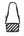 Off-White Saffiano Striped Mini Diag Binder Clip Bag Black White (Like new)