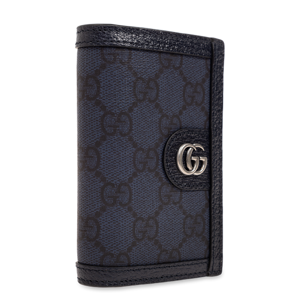 Gucci Navy Blue Folding Card Case (Brandnew)