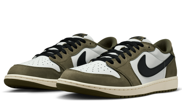 Jordan 1 Retro Low Medium Olive Summit White Sail Black