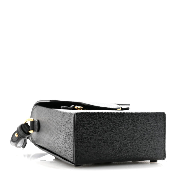 Gucci Dollar Calfskin Vertical Horsebit 1955 Crossbody Bag Black (Brandnew) RVK8H3V