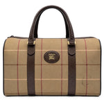 Load image into Gallery viewer, Burberry 20th Century Vintage Check Canvas Boston Bag (Pre-owned)
