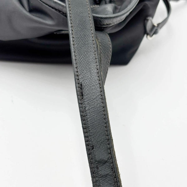 Prada Saffiano Trimmed Tessuto Open Convertible Tote satchel (Pre-owned)