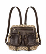 Load image into Gallery viewer, Gucci Monogram Medium Darwin Convertible Backpack Brown (Pre-owned)
