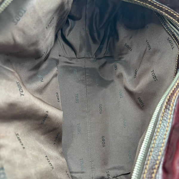TOD'S Brown Coated Canvas G-Bag Sacca Grande Tote Bag (Pre-owned)