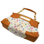 Load image into Gallery viewer, Louis Vuitton White Monogram “Murakami” Judy MM Bag (Pre-owned) G82MBTQ
