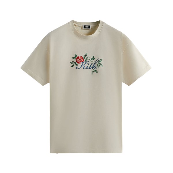 Kith Script Needlepoint Tee Sandrift