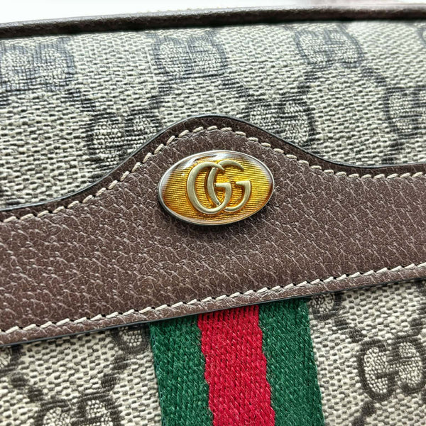 Gucci Beige Supreme GG Coated Canvas Vintage Web Ophidia Mini Crossbody Bag (Like new) HW6YRQ2