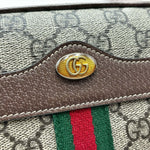 Load image into Gallery viewer, Gucci Beige Supreme GG Coated Canvas Vintage Web Ophidia Mini Crossbody Bag (Like new) HW6YRQ2
