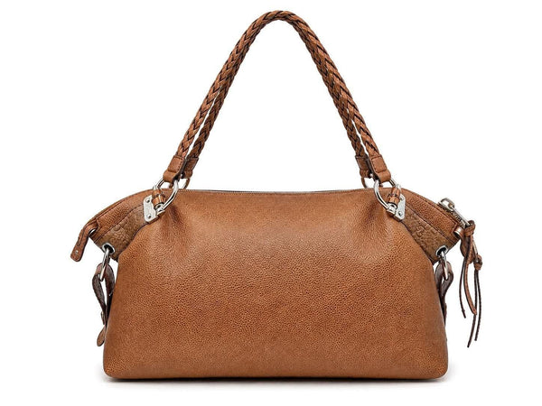 Gucci Calfskin Medium Bamboo Bar Shoulder Bag Light Brown (Pre-owned) VXWCGBR