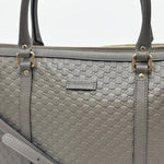 Load image into Gallery viewer, Gucci Grey Micro Guccissima Leather Convertible Satchel Bag (Like new) 68HK49C
