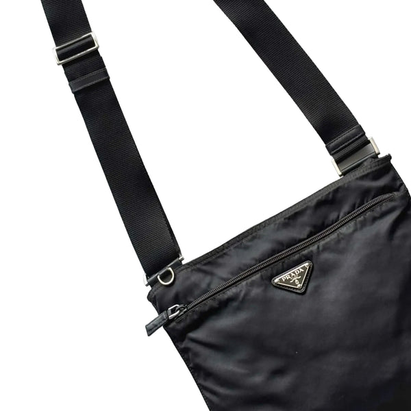 Prada Re-Nylon Messenger Bag Black (Pre-owned)