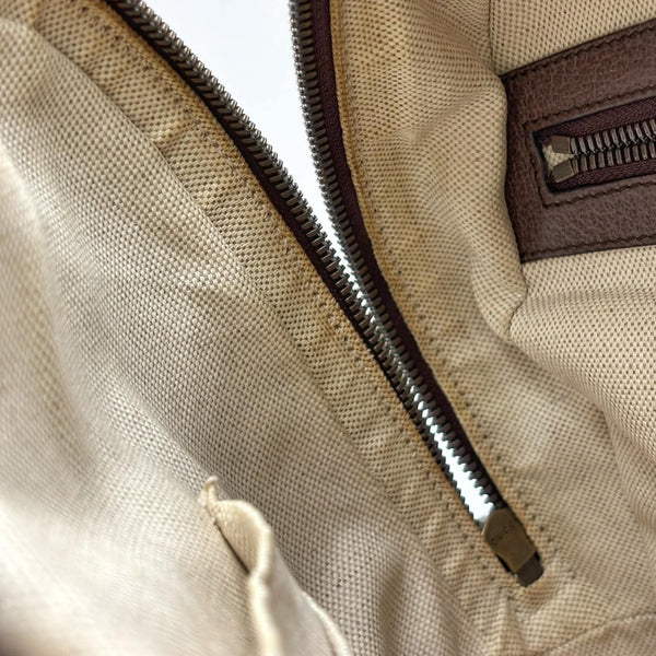 Gucci GG Supreme Monogram Calfskin Web Small Ophidia Day Backpack Beige Ebony New Acero (Pre-owned) CDQTW2T