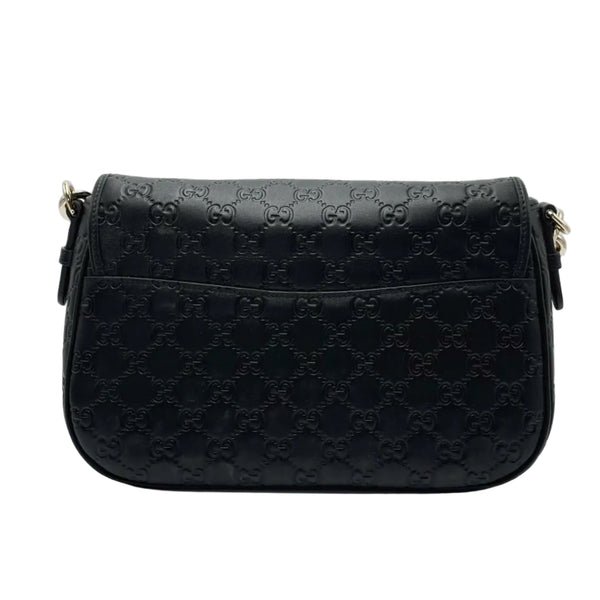 Gucci GG Calfskin Embossed Emblem Arabella Bag Black (26BV87QM)