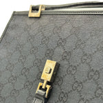 Load image into Gallery viewer, Gucci Black Guccissima Jacquard Jackie Tote (Pre-owned) 78GMTVQ
