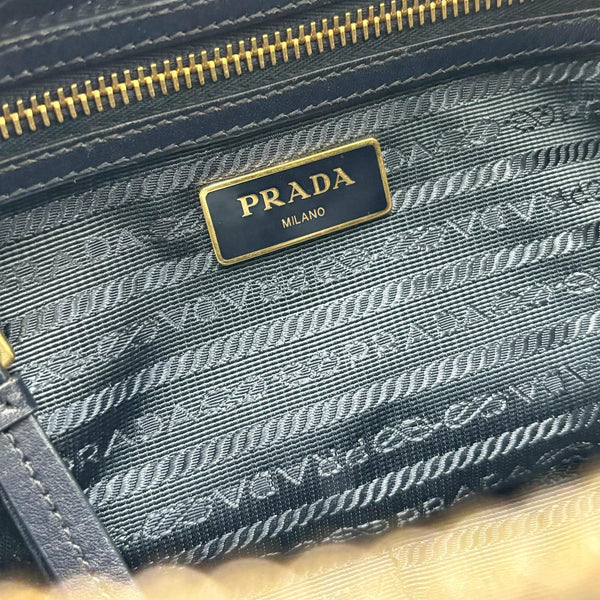 Prada Nylon Mini Camera Crossbody Bag Blue (Pre-owned) BTCQCJK