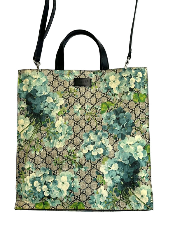 Gucci GG Supreme Canvas Blooms Convertible Tote Bag (Pre-owned) 2MXK77B