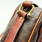 Load image into Gallery viewer, Celine Macadam Shoulder Bag in Brown Coated Canvas (Pre-owned)
