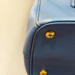 Load image into Gallery viewer, Prada Black Saffiano Lux Leather Double Zip Small Tote Bag (Pre-owned) WTYTRCG

