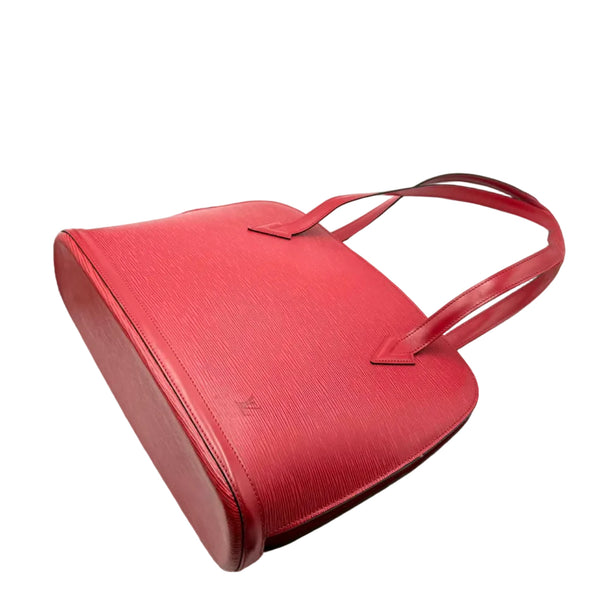 Louis vuitton Lussac Shoulder Bag Epi Leather Red "Rank AB"