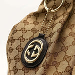 Load image into Gallery viewer, Gucci Beige/Ebony GG Canvas Large Sukey Bag (Pre-owned) GXJ4WCM
